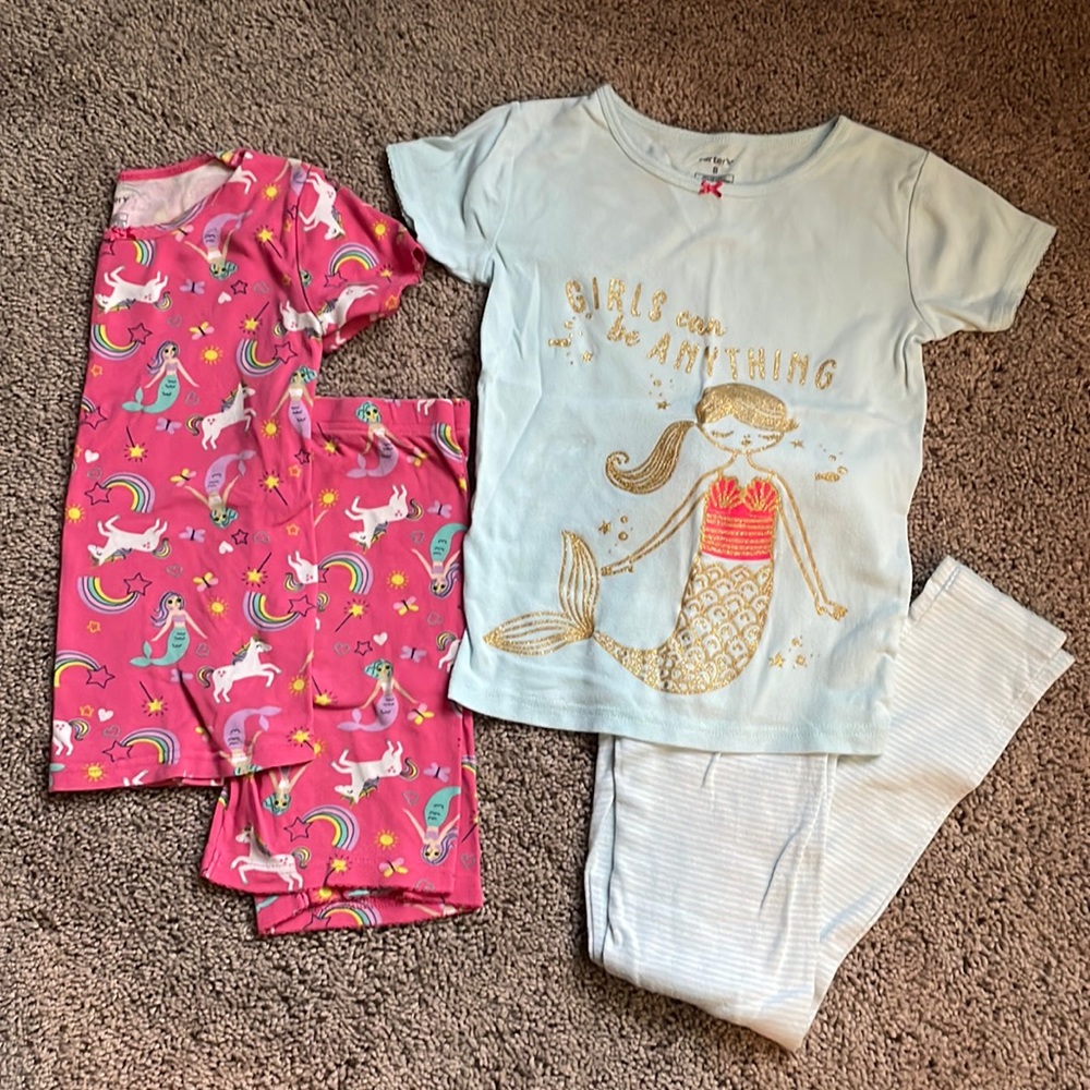 2 sets snug fit pjs